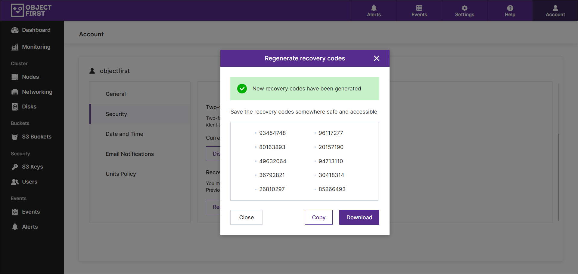 Save the new list of codes.